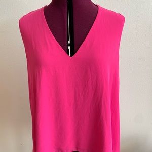 BCBGmaxazria Fuschia High Low Sleeveless Top